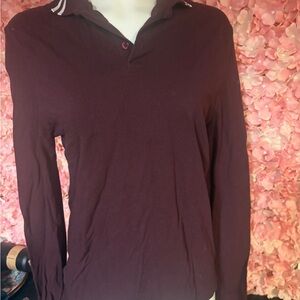 ASOS Maroon Long Sleeve Shirt